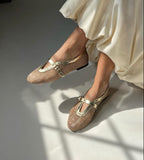 BALLERINA NETTED PUMPS