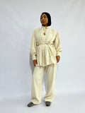 GRACE PLEATED SHIRT SET