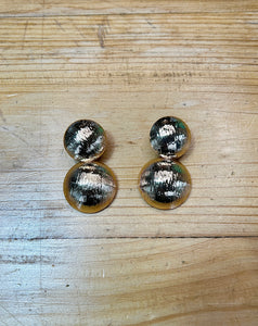 DANGLING DOUBLE MOON EARRINGS