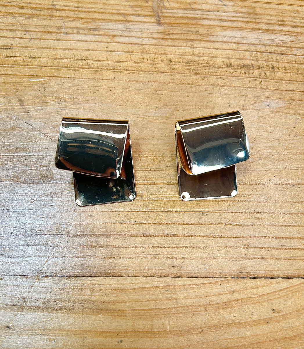 Irregular Rectangle Studs Mishah Collection