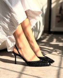 ROVA Sequin Kitten Heel