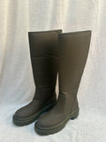 OLIVE KNEE LENGTH BOOTS