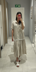 VERA STRIPE LINEN DRESS