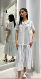 VERA STRIPE LINEN DRESS
