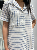VERA STRIPE LINEN DRESS