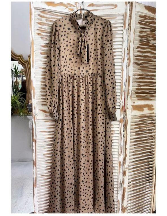 TIE BOW MAXI DRESS