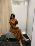 KAHVE ROUCHED MIDI