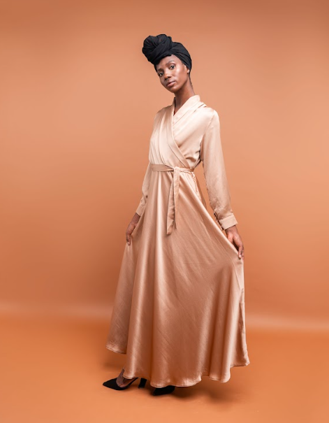 RAEESA X-OVA SATIN MAXI
