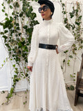 ZURI CROCHET LACE ALINE MAXI DRESS